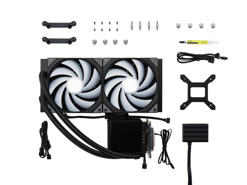 TRYX PANORAMA 280mm AIO Liquid Cooler ARGB Sort