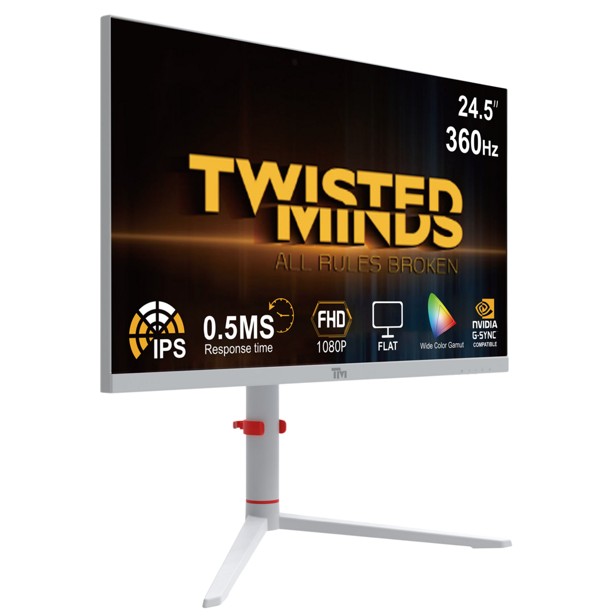 TWISTED MINDS ARTIC PRO SERIES 24" FHD - 360H - WHITE