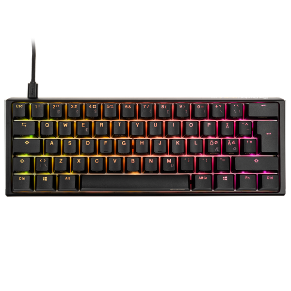 Ducky One 3 - Klassisk Sort / Hvid Nordic - Mini 60% - Gateron Baby Kangaroo - RGB
