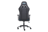 Geekd Vulcan Gamerstol Sort/Blå - Top PU Læder - Op til 120 KG