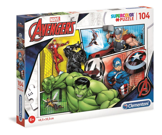 Clementoni Avengers Puslespil - 104 Brikker