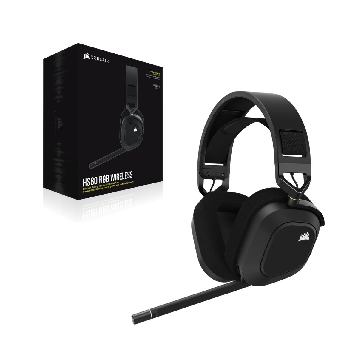 Corsair Gaming HS80 RGB WIRELESS Carbon