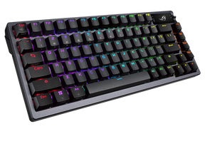 ASUS ROG AZOTH 75% Wireless DIY Custom RGB Gaming Keyboard, NX Red Switches, OLED Display, PBT Keyca