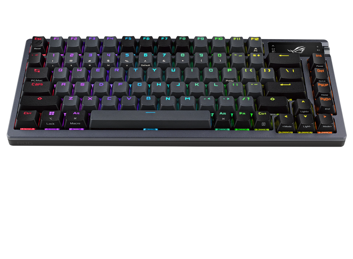 ASUS ROG AZOTH 75% Wireless DIY Custom RGB Gaming Keyboard, NX Red Switches, OLED Display, PBT Keyca