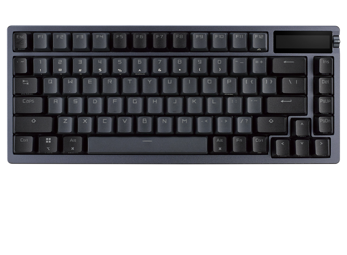 ASUS ROG AZOTH 75% Wireless DIY Custom RGB Gaming Keyboard, NX Red Switches, OLED Display, PBT Keyca