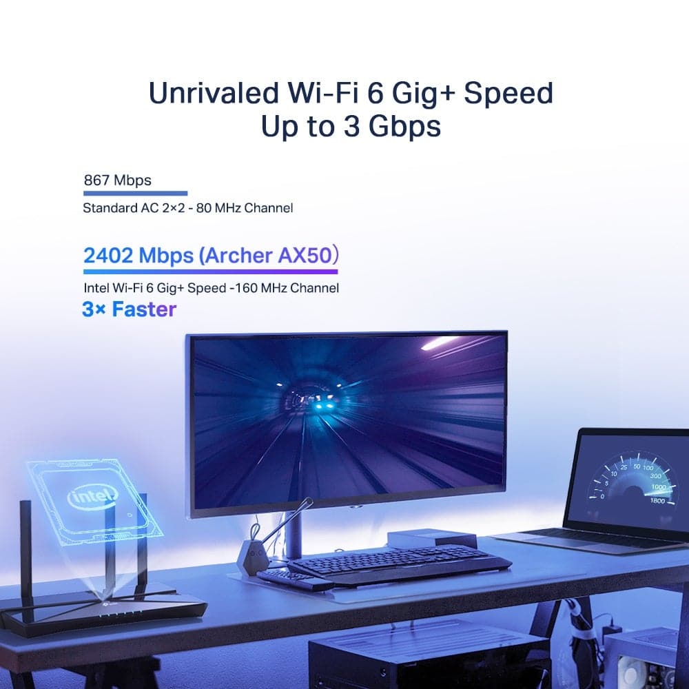 TP-Link Archer AX50 Trådløs router Desktop