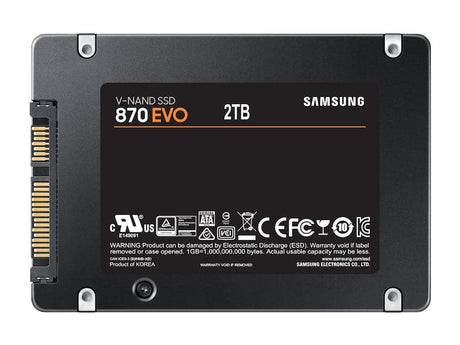 Samsung 870 EVO SSD MZ-77E2T0B 2TB 2.5 SATA-600