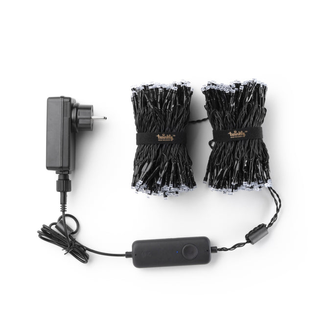 Twinkly Strings 400L RGB lyskæde sort/grøn BT/WIFI Gen II IP44 32 meter