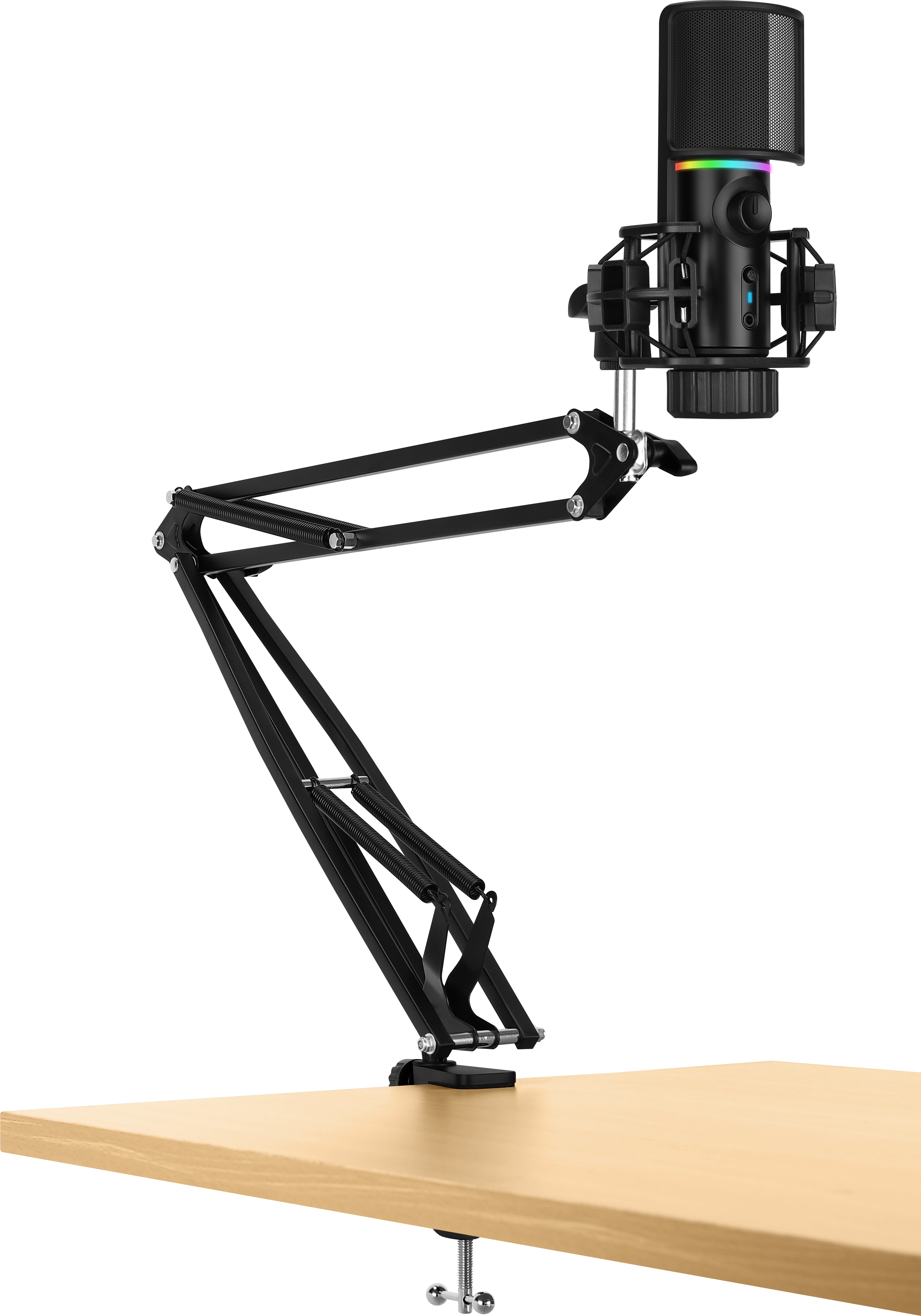 Streamplify MIC RGB Mikrofon incl. Mic-arm - Sort