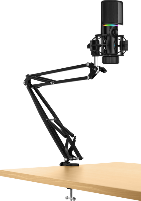Streamplify MIC RGB Mikrofon incl. Mic-arm - Sort