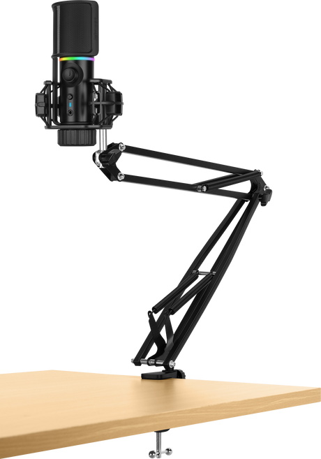 Streamplify MIC RGB Mikrofon incl. Mic-arm - Sort