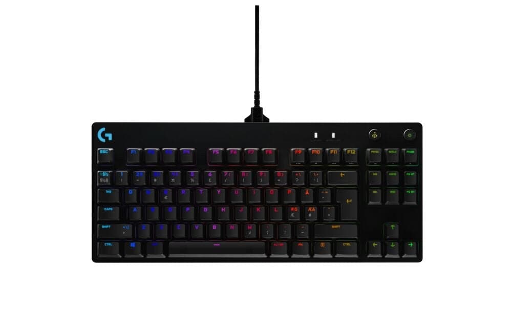 Logitech G PRO Mechanical Gaming Keyboard - BLACK - USB - NORDIC