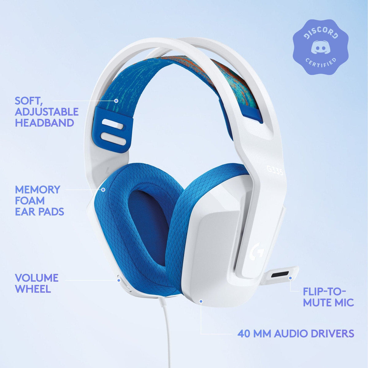 Logitech - G335 Wired Gaming Headset - HVID