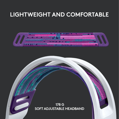 Logitech - G733 LIGHTSPEED Headset - hvid - 2.4GHZ