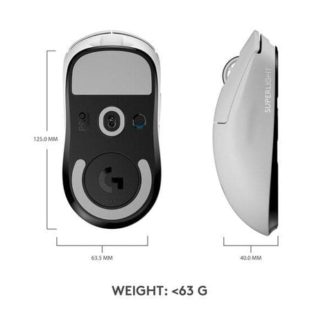 Logitech - PRO X SUPERLIGHT Wireless Gaming Mus - HVID