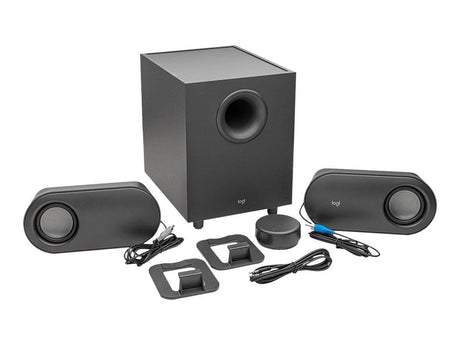 Logitech - Z407 Computer Højttalere Med Subwoofer Og Bluetooth Tilslutning - Graphite