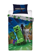 Sengetøj - Voksen str. 140 x 200 cm - Minecraft
