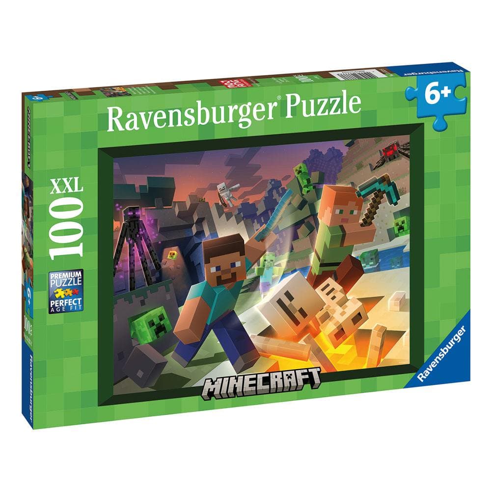 Ravensburger Minecraft Jigsaw Monster Minecraft (100 brikker)